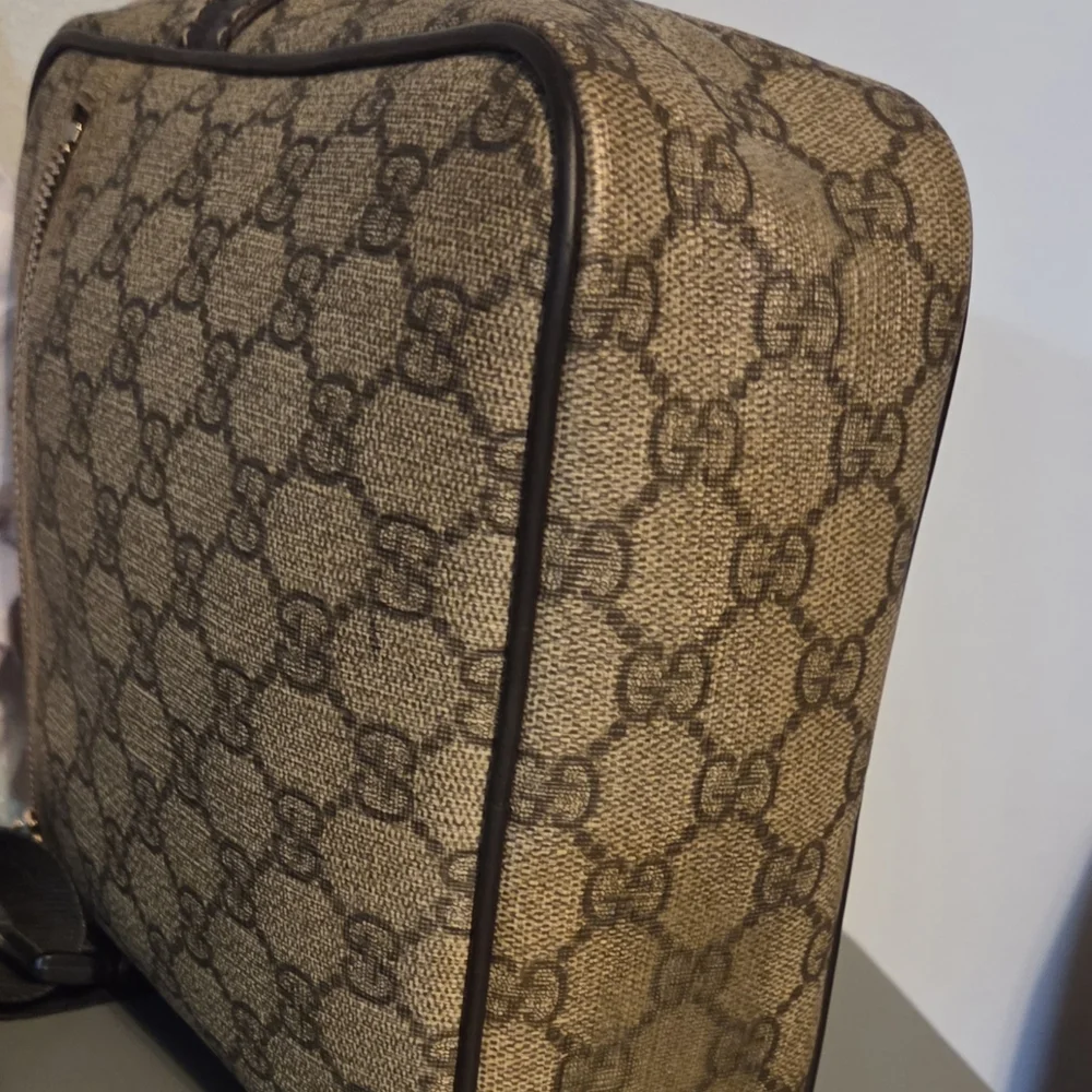 Gucci Vintage Crossbody Bag - Brown Italy Made - Picture 10 of 15